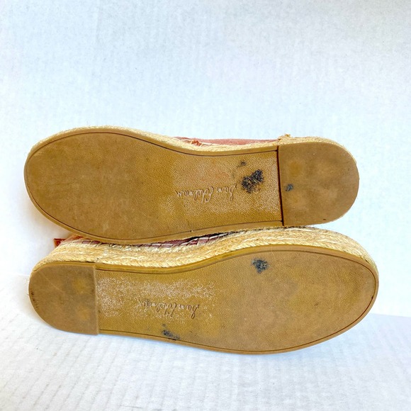 SAM EDELMAN Carrin Platform Espedrille Slip On Sneaker Shoes Pink Tan Boho 6.5 - Picture 9 of 12